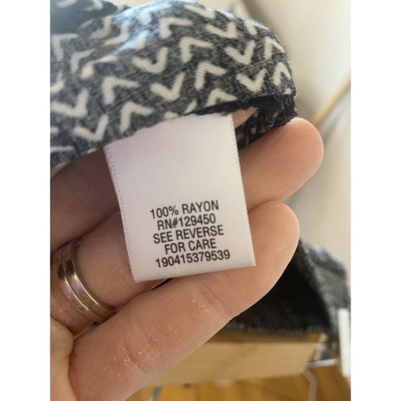 Dana Buchman Womens Wide Leg Black White Summer Capris Size Large L - Picture 7 of 7